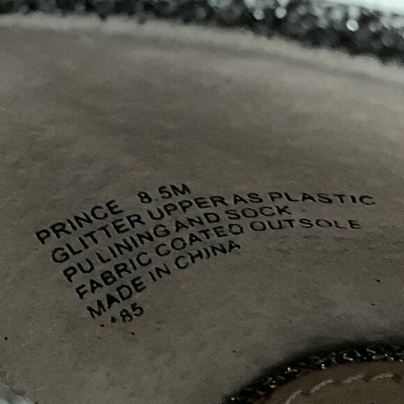 Betsey Johnson Heels 8.5M Pewter Prince Glitter Point-toe D’orsay Bow Stiletto - Picture 6 of 13